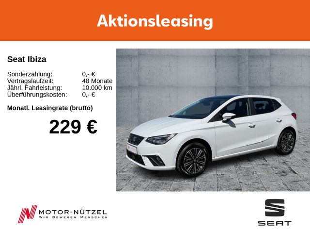 Seat Ibiza 110PS/LED/ KESSY/ NAVI/ RFK/ PDC/ SHZ/PANO