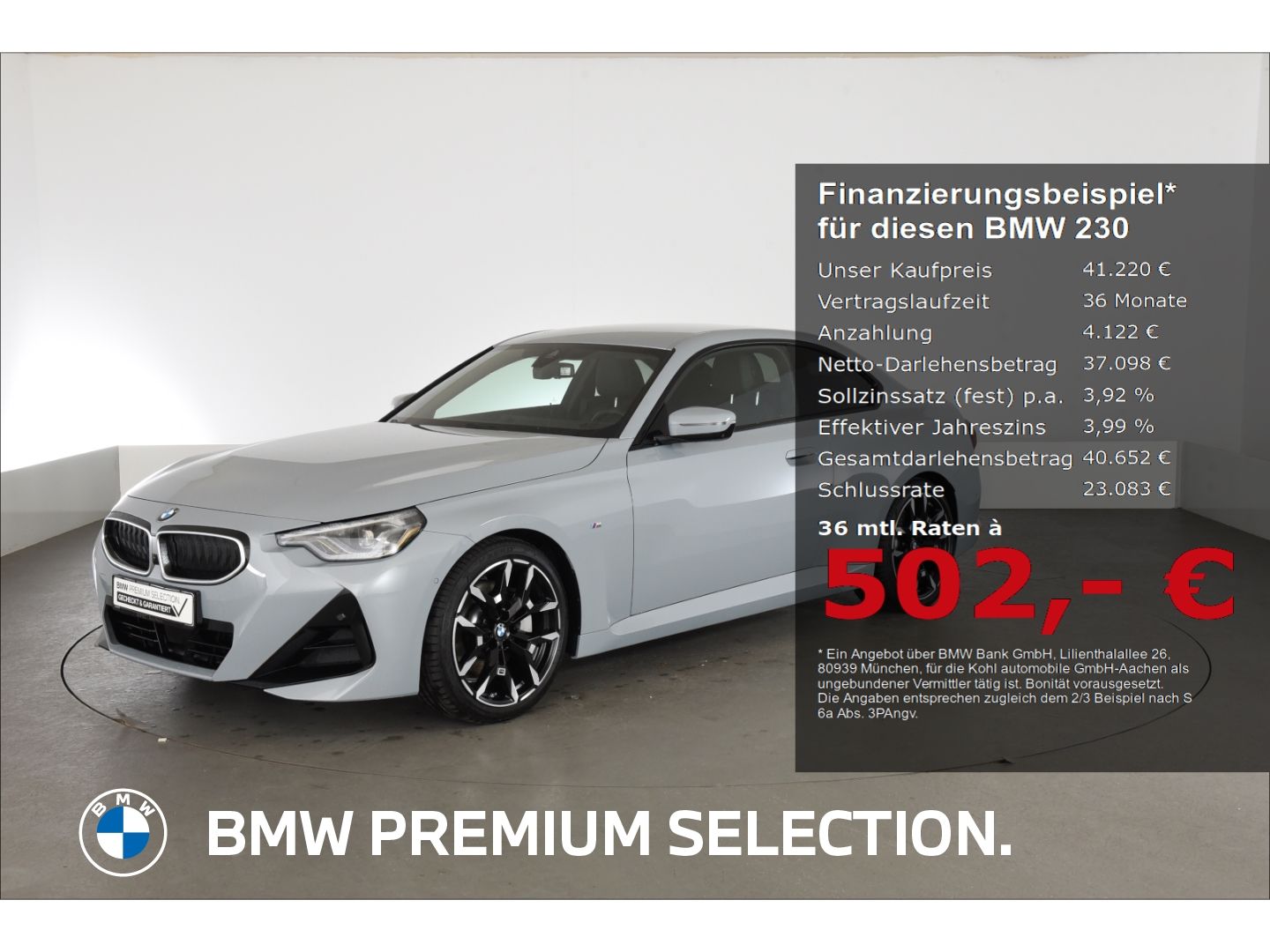 BMW 230 i Coupe M Sport Anhängerkupplung Lenkradheiz foto 1