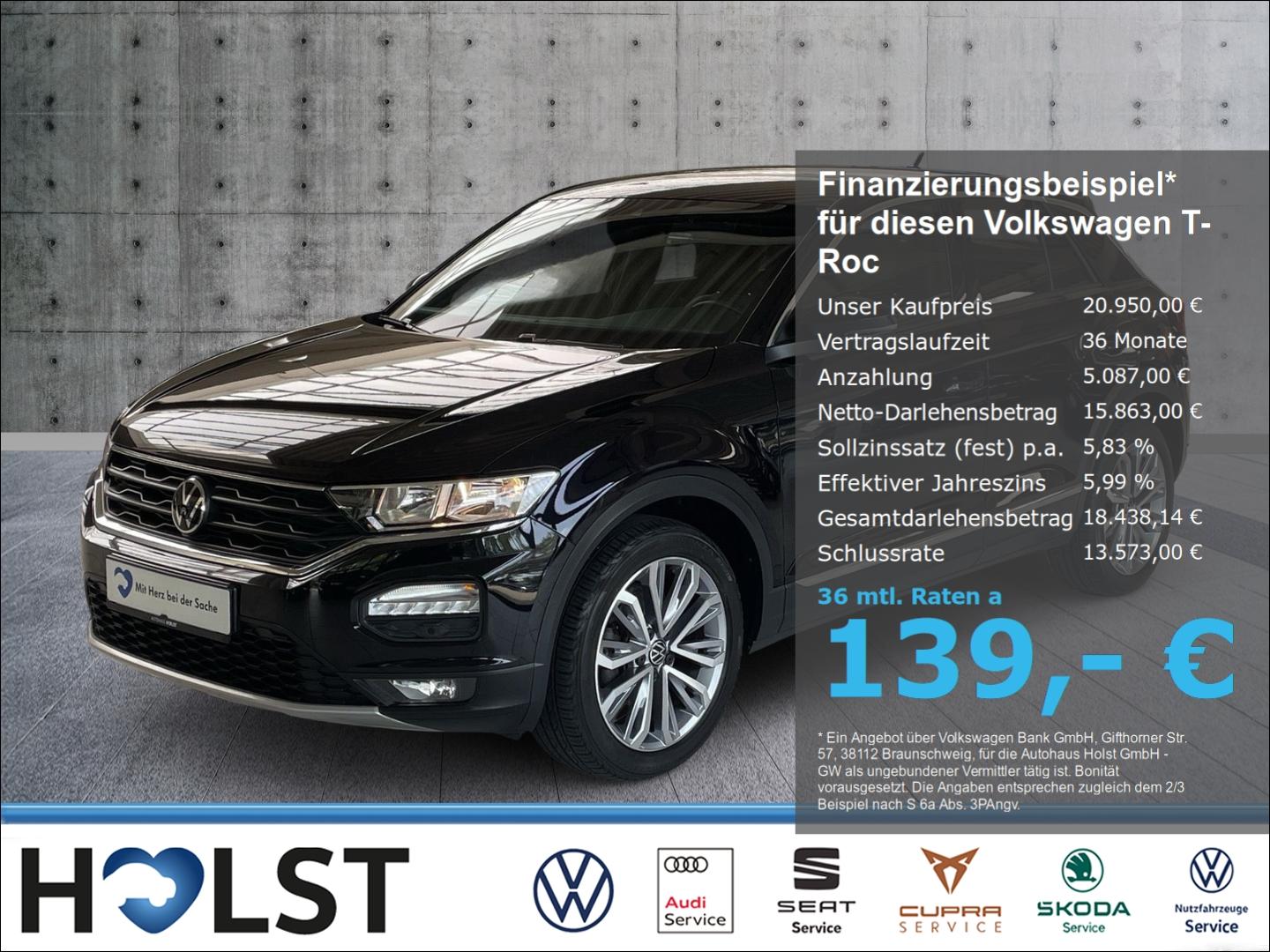Volkswagen T-Roc 1.5TSI DSG Sport Navi ACC eHeckklappe