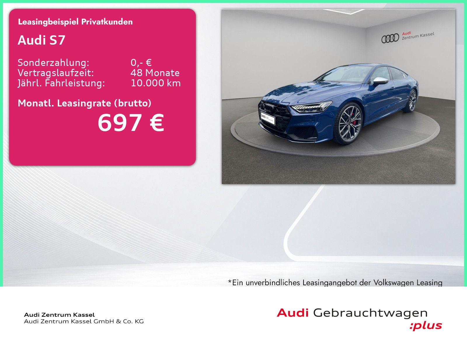 Audi S7 SB 3.0 TDI quattro Laser B&O Pano HuD 360°