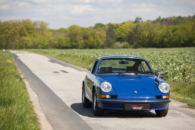 Porsche 1973 2.4l 911S Coupé, Vollrestauration, Seeblau