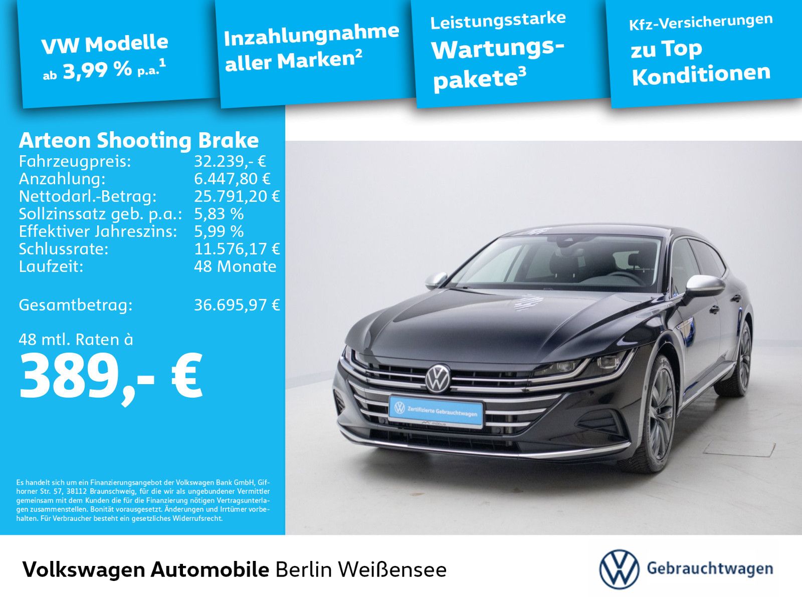 Volkswagen Arteon Shooting Brake 2.0 TSI Elegance*APP*AHK*N