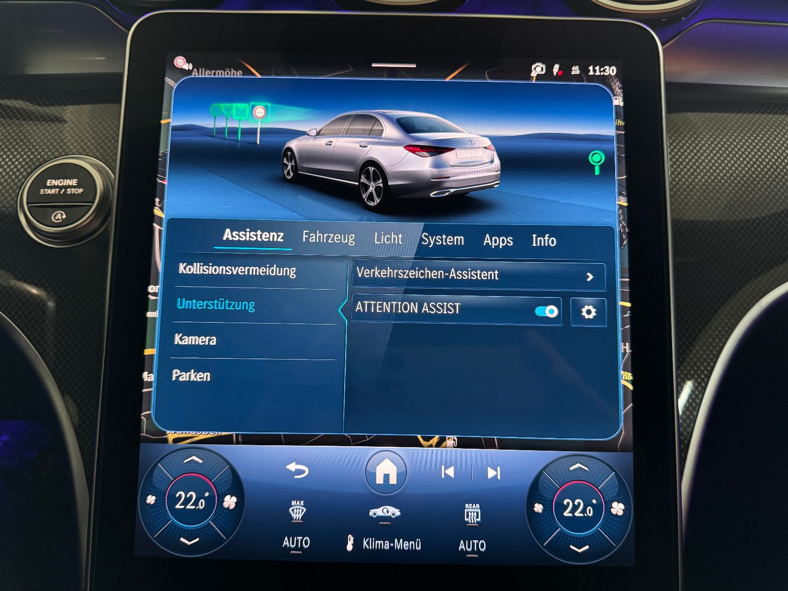 Fahrzeugabbildung Mercedes-Benz C 180 AMG LINE PANO HUD GERMAN EDITION EUR1 MY26