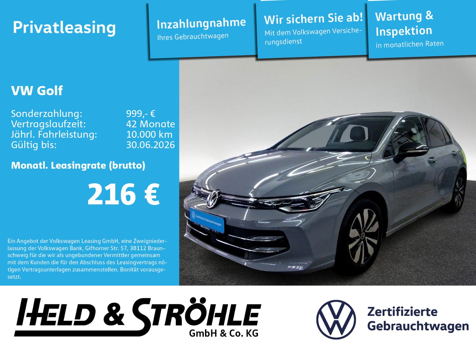 Volkswagen Golf 8 GOAL 1.5 eTSI DSG IQ-LED AHK KAM IDA SFW
