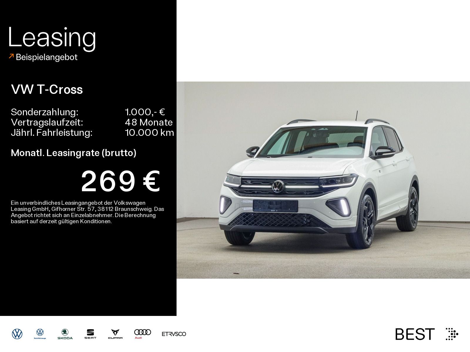 Volkswagen T-Cross 1.5 TSI  DSG R-Line AHK* Black Style*