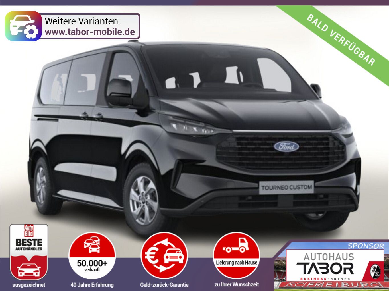 Ford Tourneo Custom Trend L2 ACC AHK Nav UVP-37%*