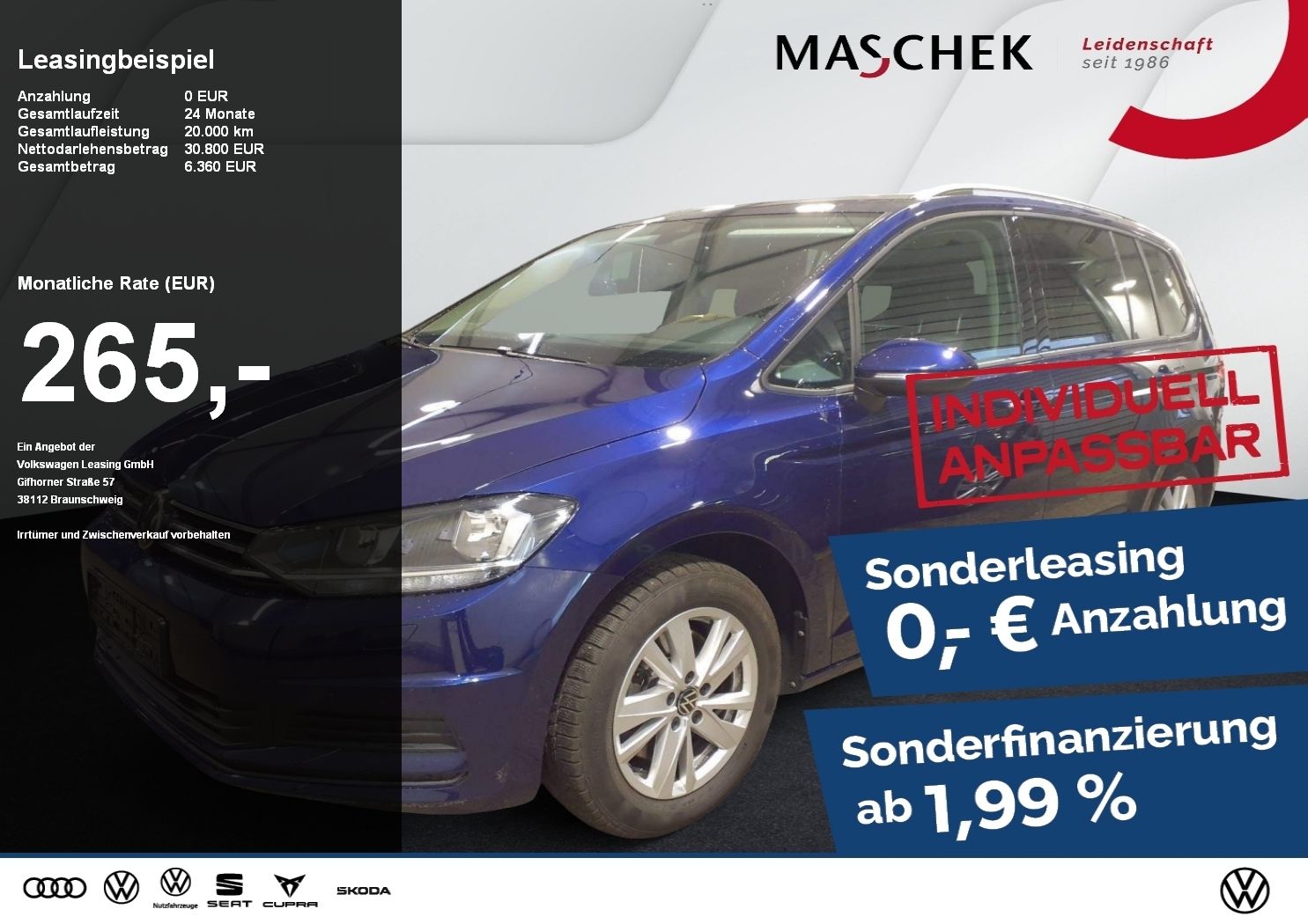 Volkswagen Touran Comfortline 1.5 TSI 110kW 7-Gang DSG 1.5