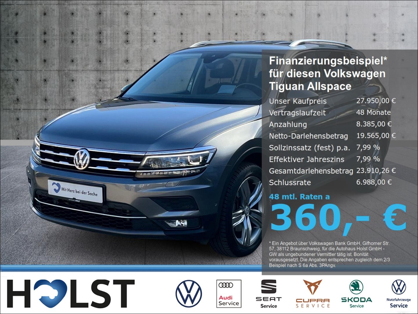 Volkswagen Tiguan Allspace 2.0TSI DSG Highline 4Motion AHK 