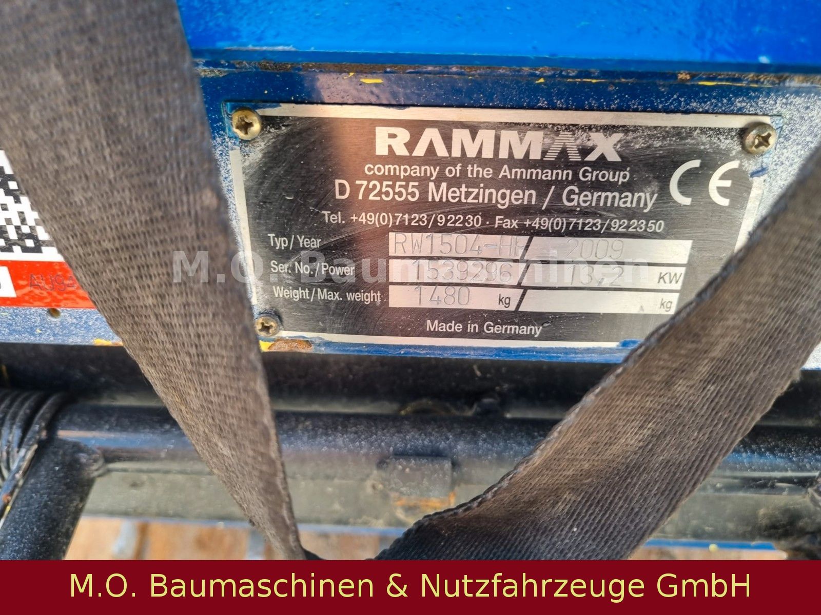Fahrzeugabbildung Rammax RW 1504 HF / Grabenwalze / 1,5 t /
