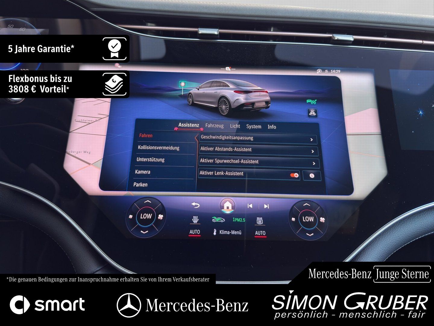 Fahrzeugabbildung Mercedes-Benz EQE 500 4M AMG Premium+ Nappa Hyper Pano Md 2025