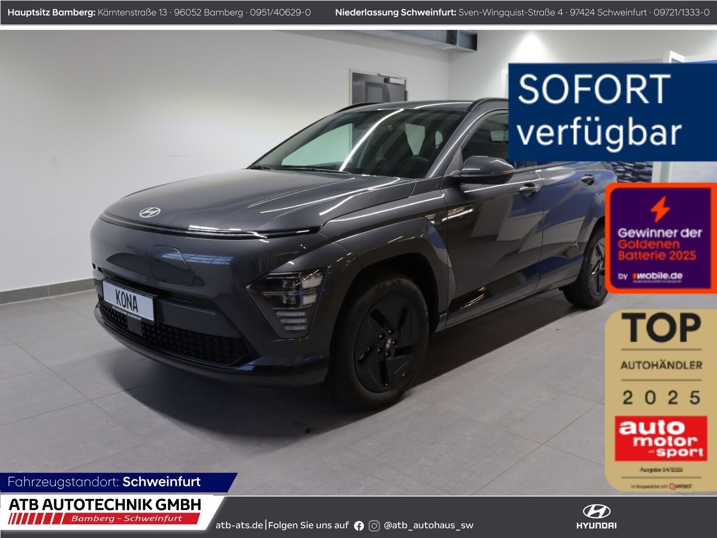 Fahrzeugabbildung Hyundai KONA Elektro MY26 65kWh 204 PS 2WD Trend Assist.