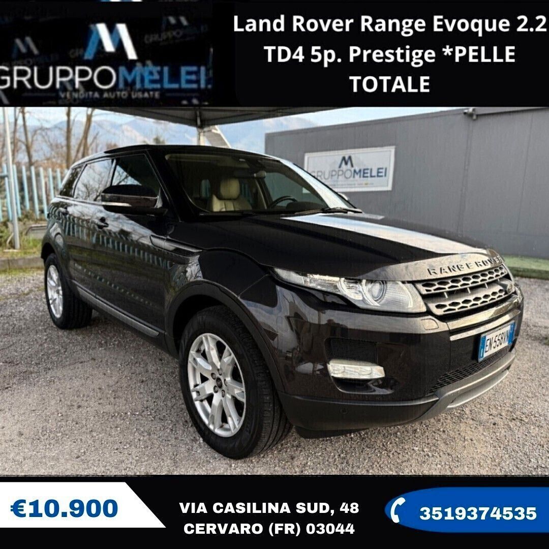 Land-Rover Land Rover Range Evoque 2.2 TD4 5p. Prestige *PE