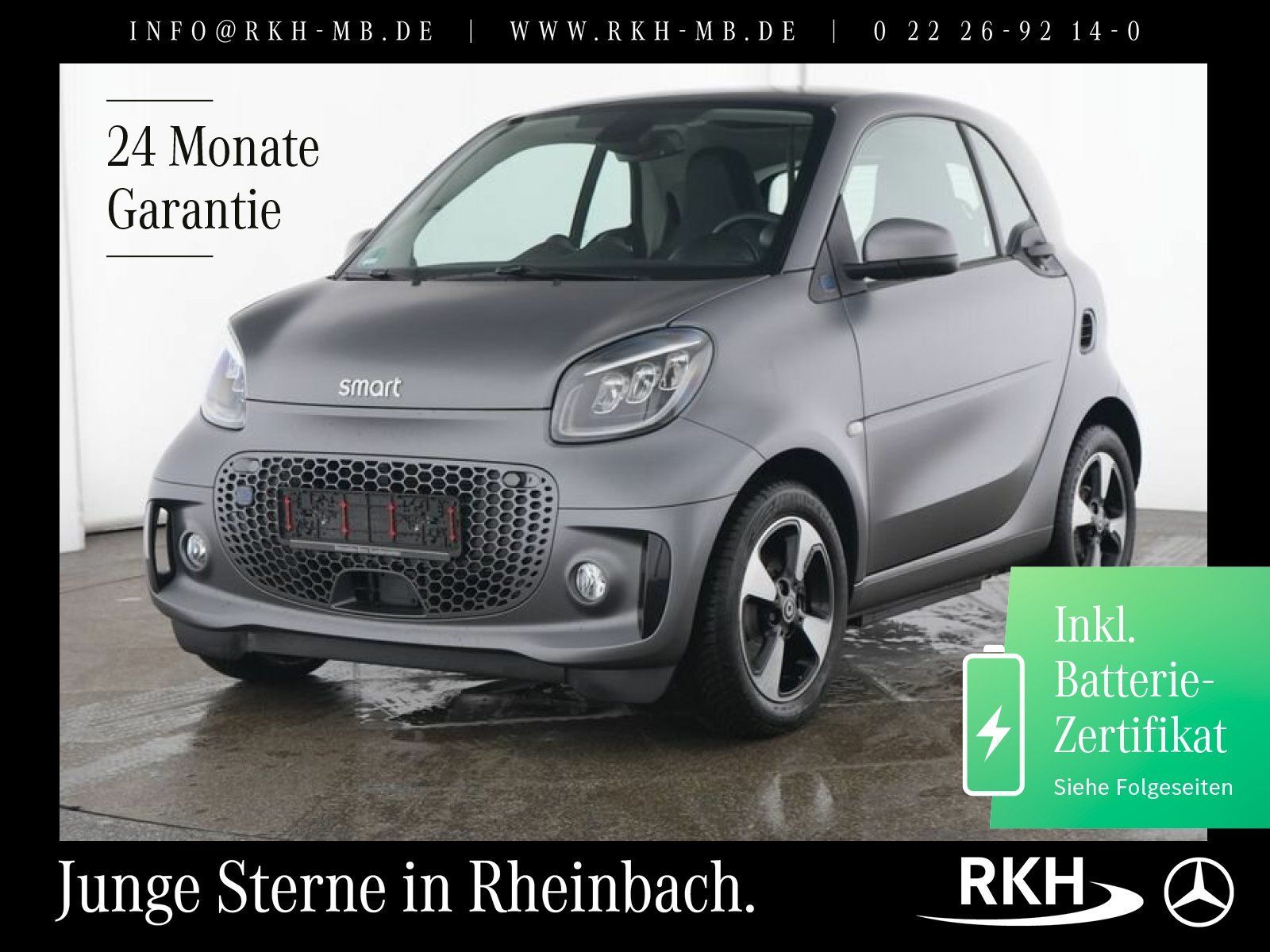 Smart smart EQ fortwo LED/22-kW-Bordl./SHZ/Navi/Pano