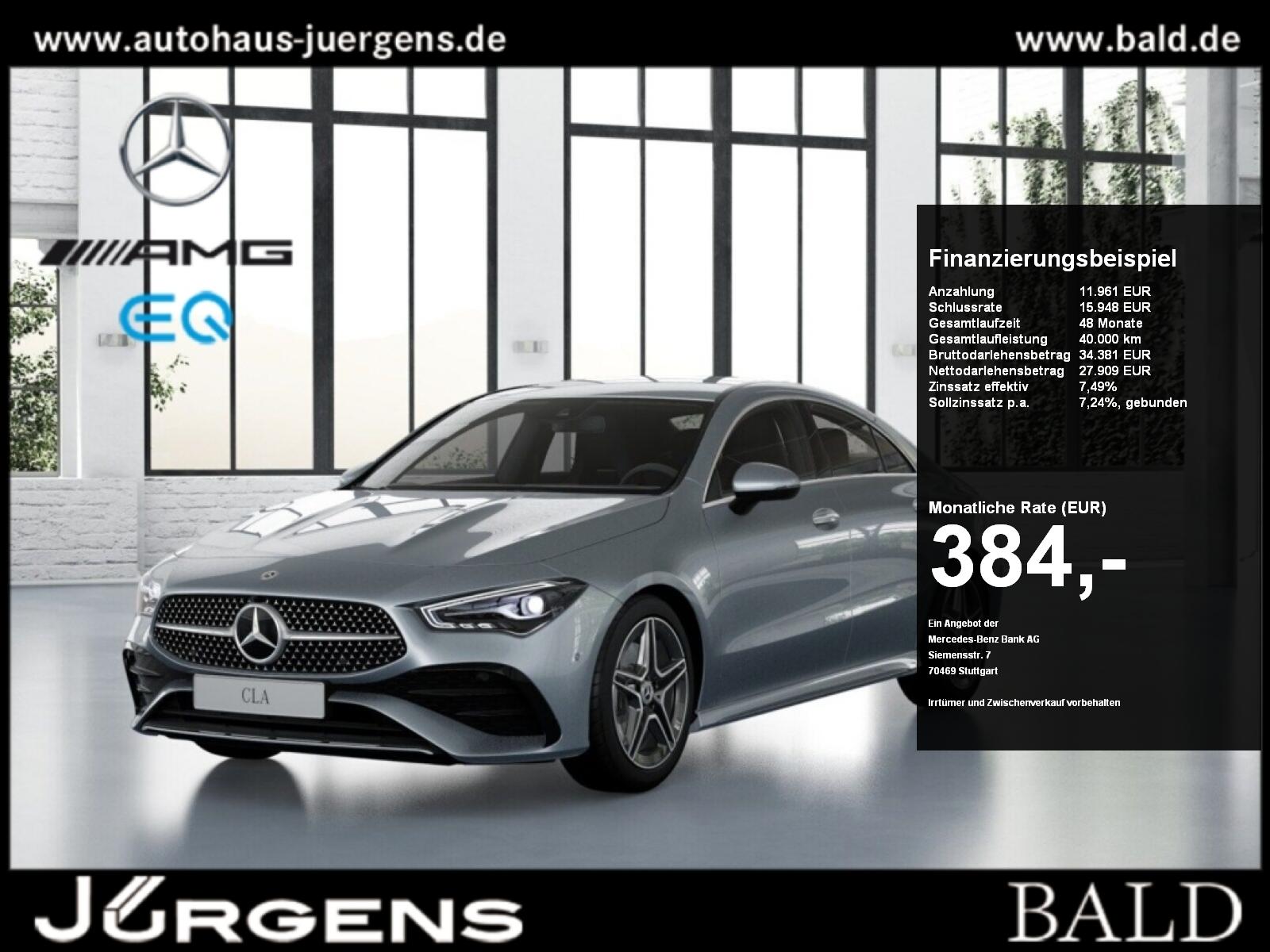Mercedes-Benz CLA 250 e Coupé AMG+Distr+11 KW+Totw+LED+Komf