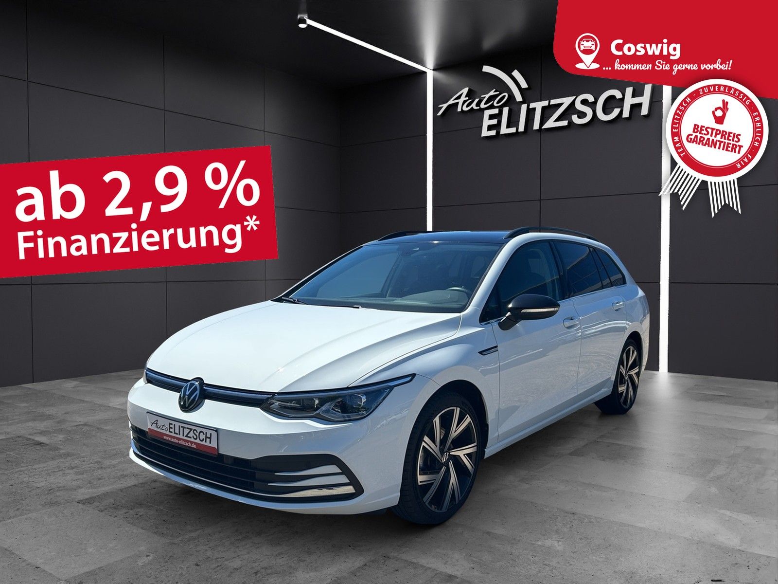 Fahrzeugabbildung Volkswagen Golf VIII Variant eTSI  Style DSG Matrix AHK Nav
