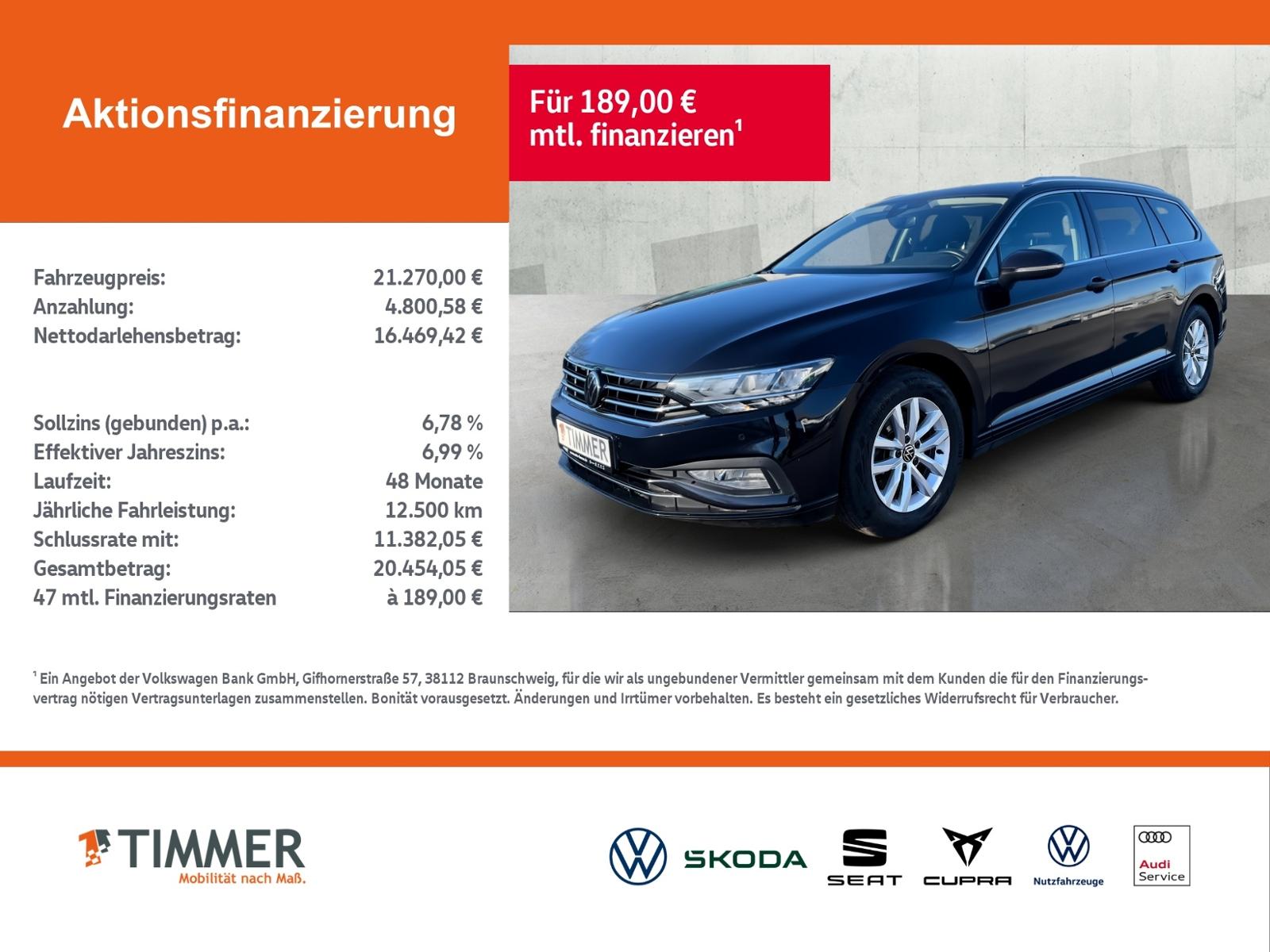 Volkswagen Passat Variant 2.0 TDI DSG BUSINESS +AHK +LED +A
