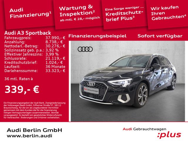 Audi A3 Sportback TFSIe Advanced Str. PDC LED VIRTUAL