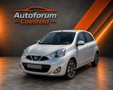 Nissan Micra Acenta_Automatik_Navi_TÜV Neu - silberne Nissan Micra