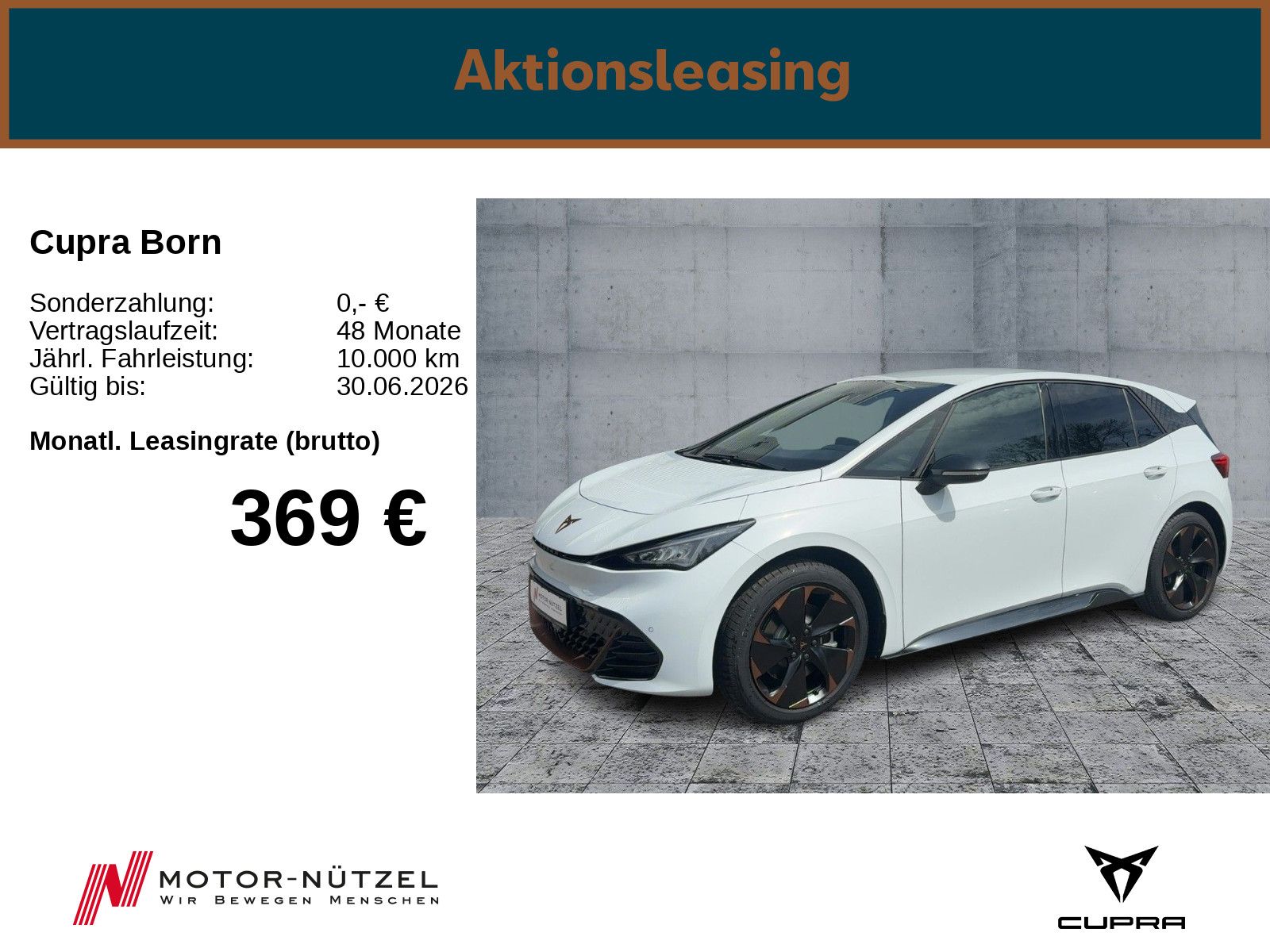 Cupra Born Edition Dynamic 231 PS 60 kWh