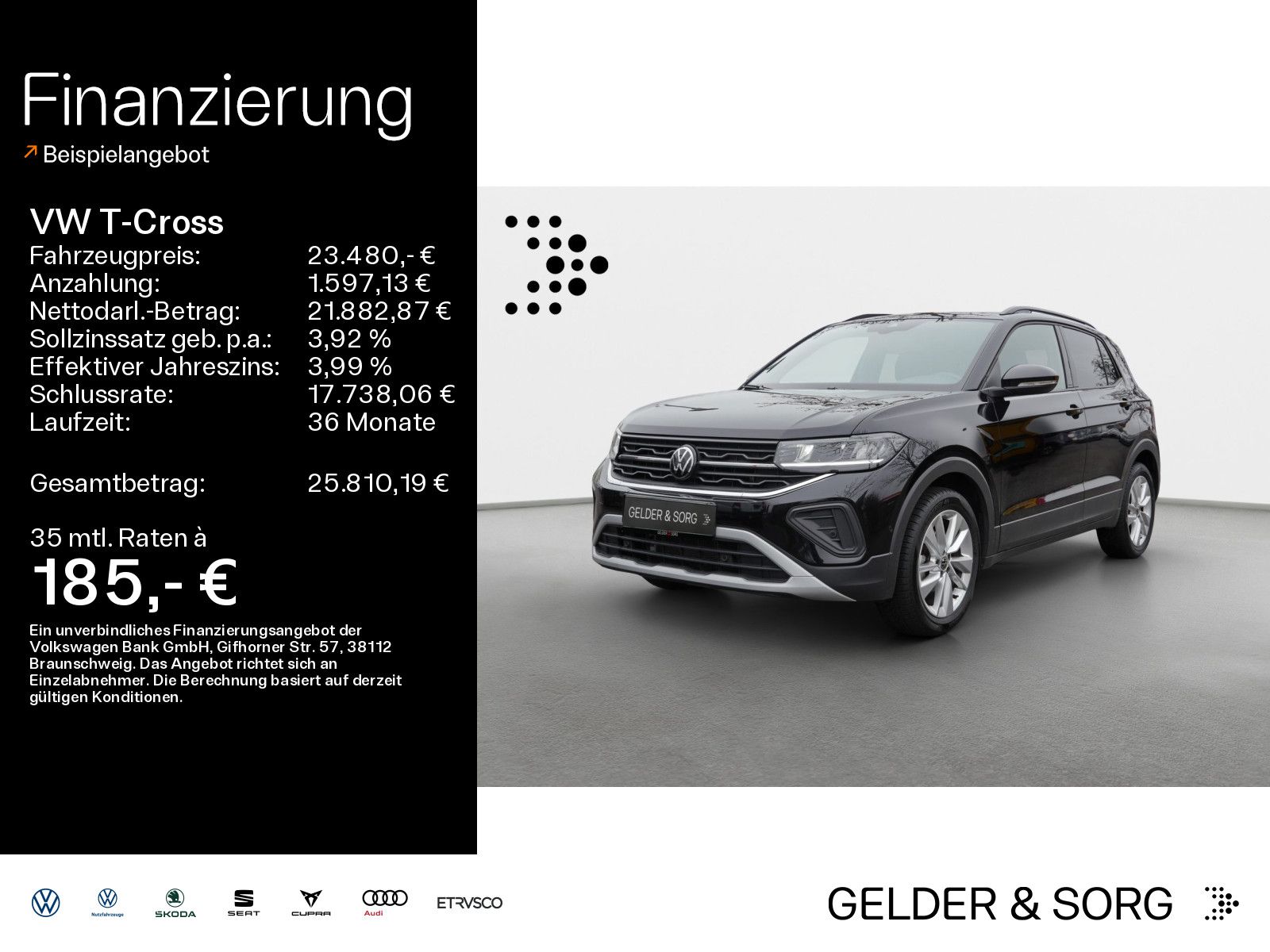 Volkswagen T-Cross 1.0 TSI Goal AHK*LED*ACC*CarPlay