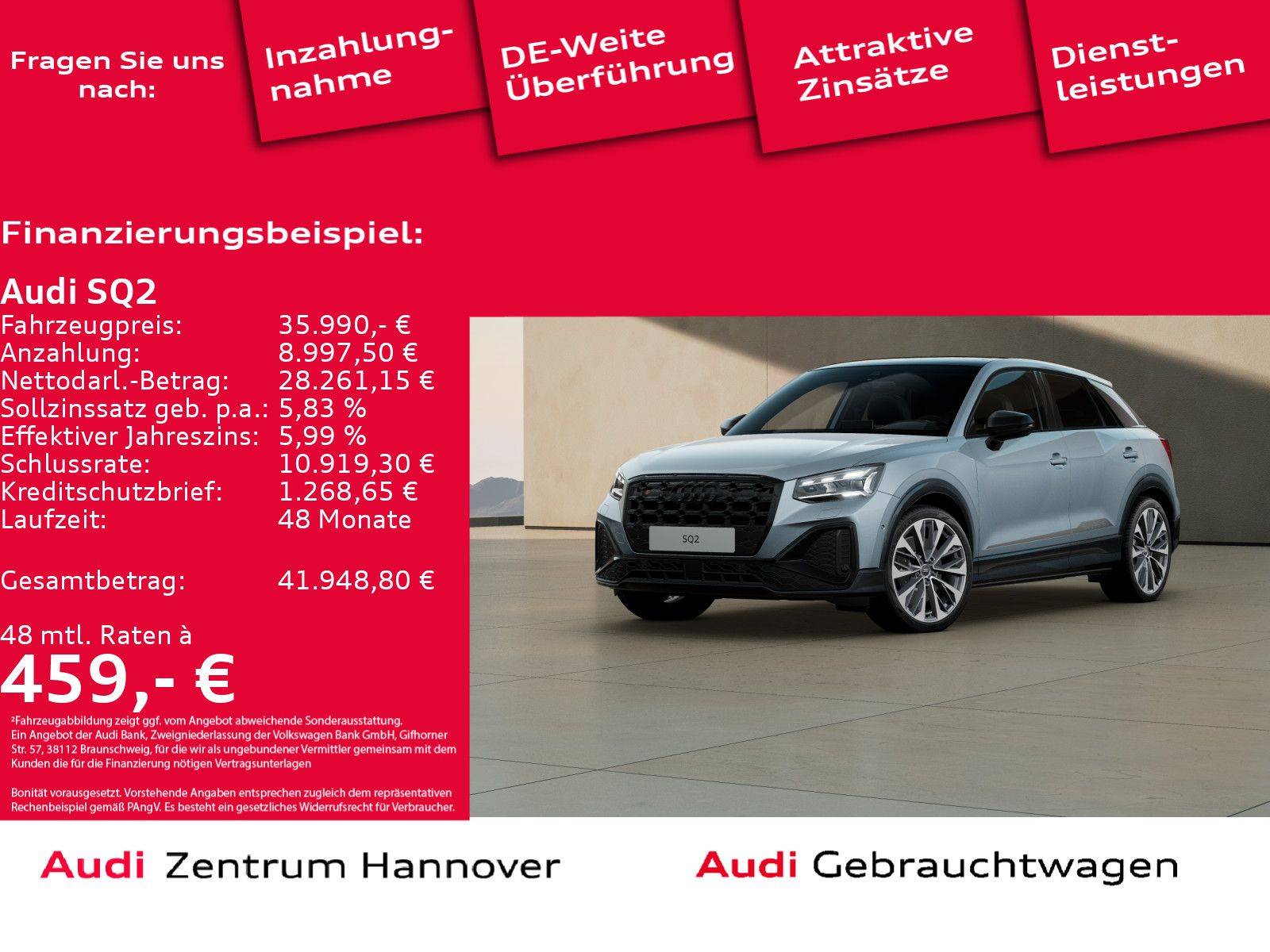 Audi SQ2 2.0 TFSI quattro Matrix Pano Kamera Navi vir