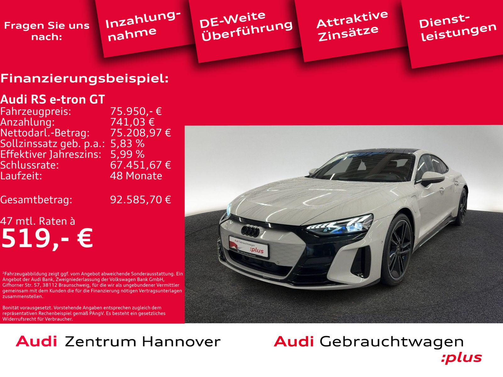 Audi RS e-tron GT quattro Head-Up Laser Pano B&O