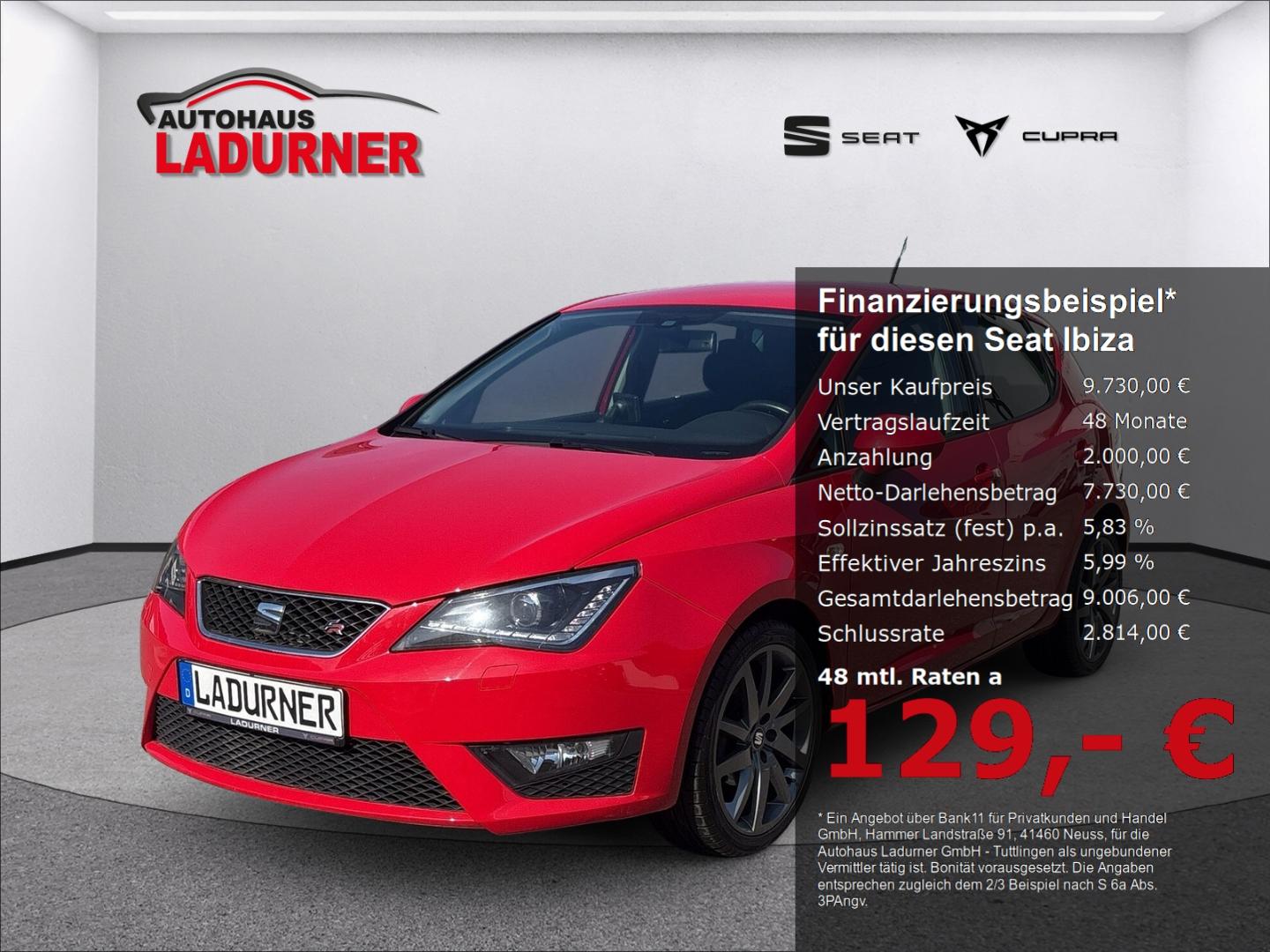 Seat Ibiza FR *Bi-Xenon+Dyn.+Kurvenlicht+Klimaautom+T