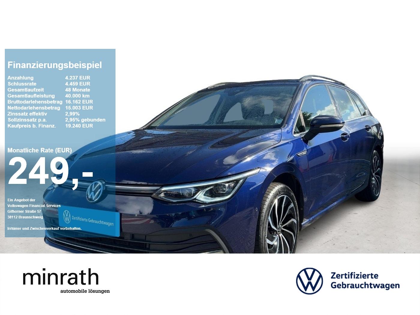 Volkswagen Golf VIII Variant Style 2.0 TDI DSG MATRIX+NAVI
