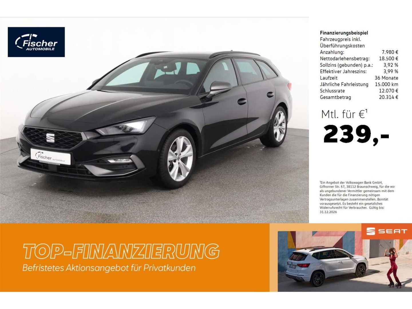 Seat Leon Sportstourer 1.5 eTSI DSG FR NAV/ACC/KAMERA