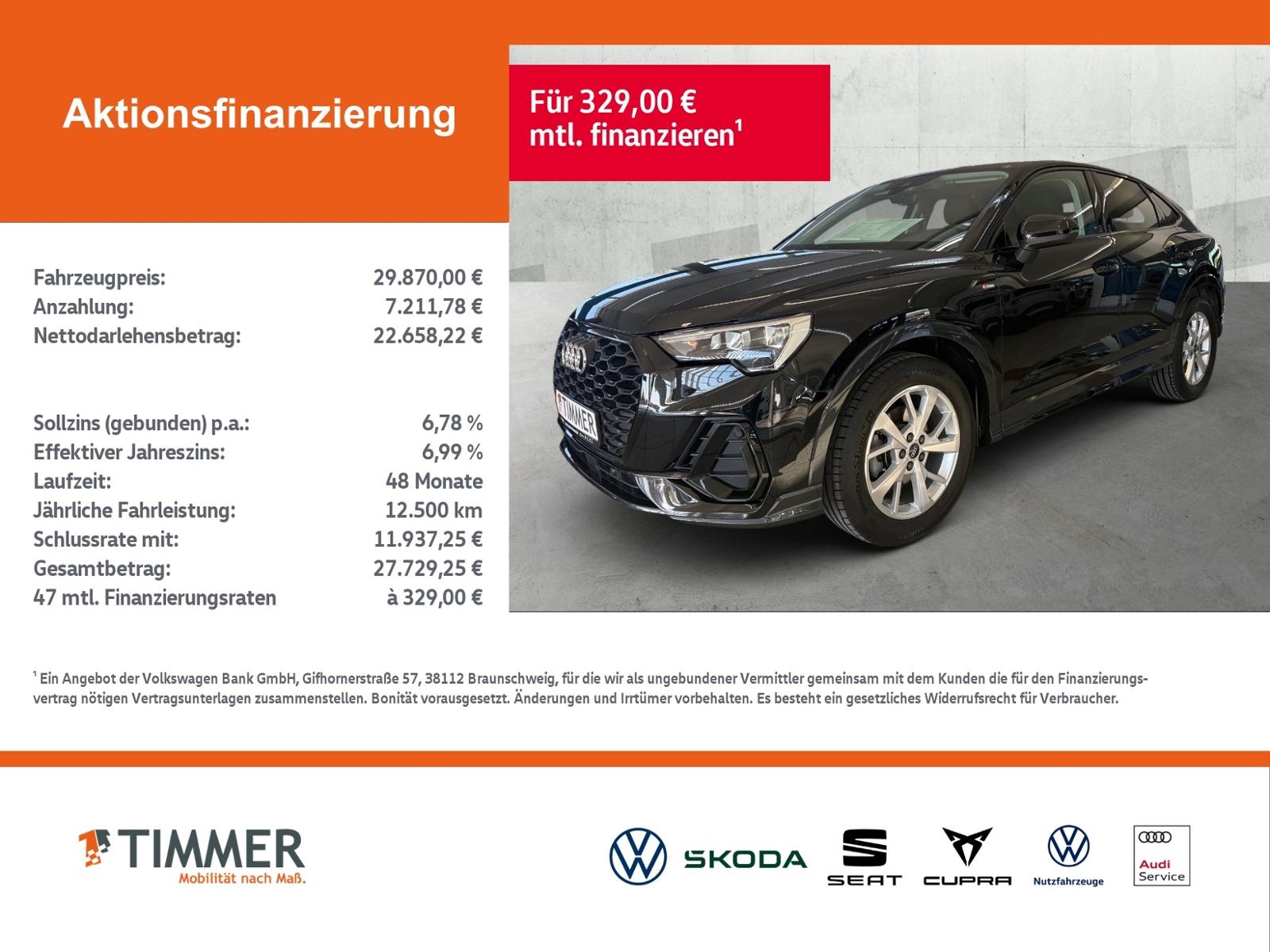 Audi Q3 Sportback 35 TFSI S tronic S LINE +LED +ACC +