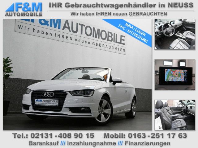 Audi A3 2.0 TDI Ambition Cabriolet Navi Leder PDC Sit