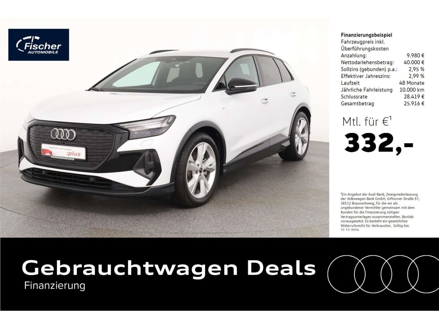Audi Q4 e-tron S line 45 quattro AHK/20''/360/W-Pumpe
