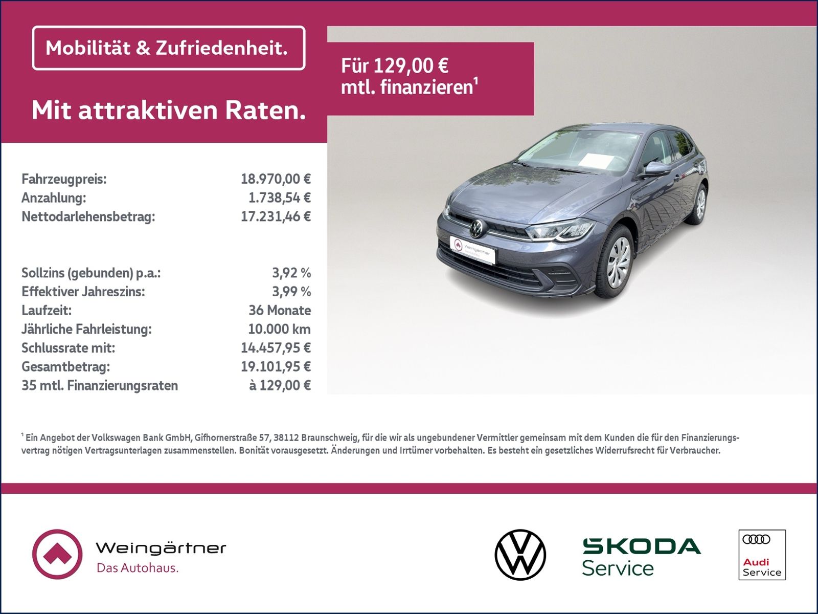 Polo 1.0 TSI Life IQ. Drive, Navi, Sitzheizung,