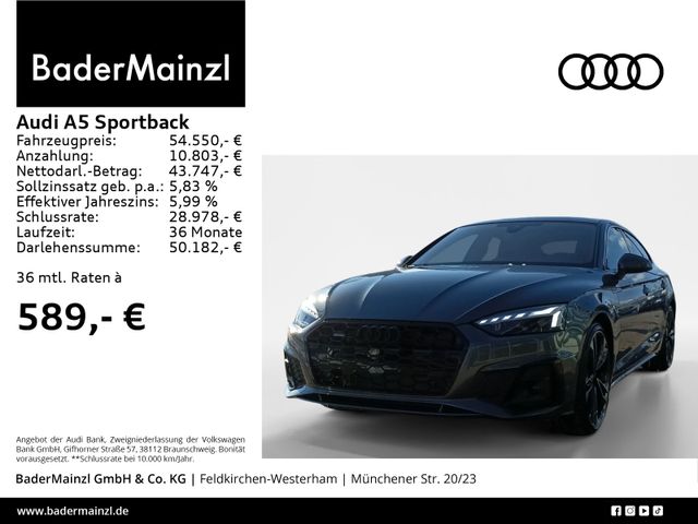 Audi A5 Sportback 40 TDI quattro S line AHK HUD Matri