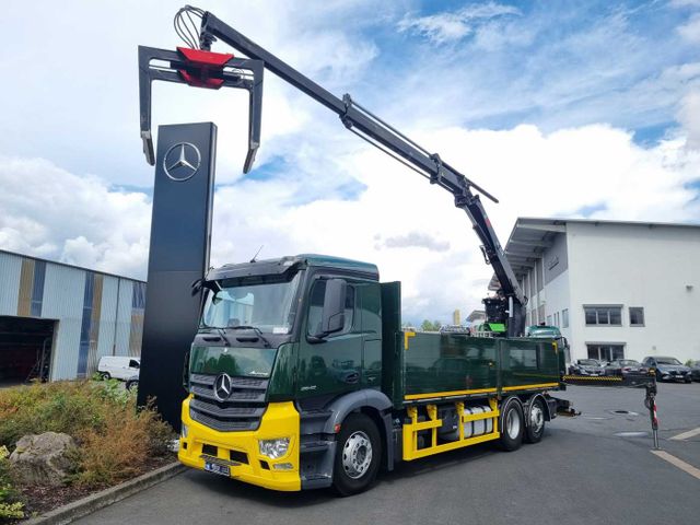 Mercedes-Benz Antos 2542 LL 6x2 Baustoffpritsche Kran Hiab 177