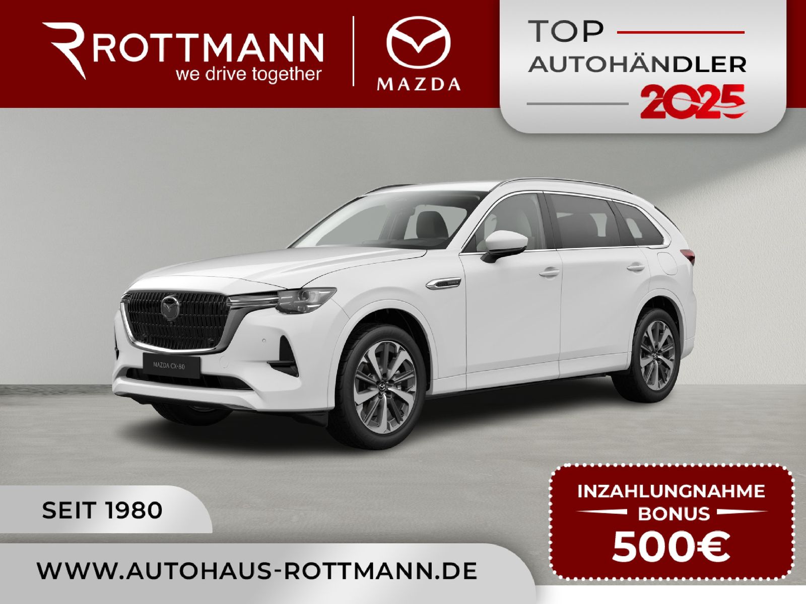 Mazda CX-80 327ps Aut. PHEV AWD Takumi Plus LederW GSD
