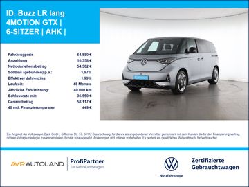 Volkswagen ID. Buzz LR lang 4MOTION GTX | 6-SITZER | AHK |