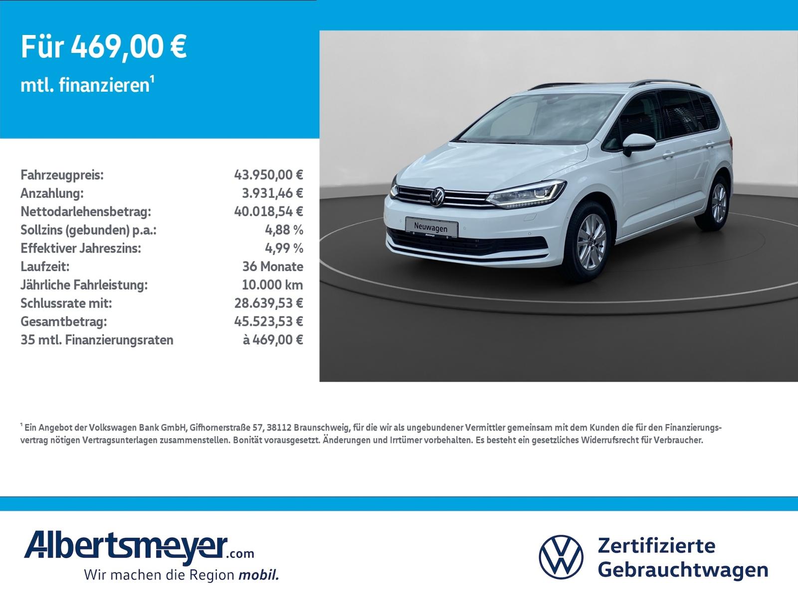 Volkswagen Touran 2.0 TDI Comfortline +DSG+NAVI+AHK+LED+LM+