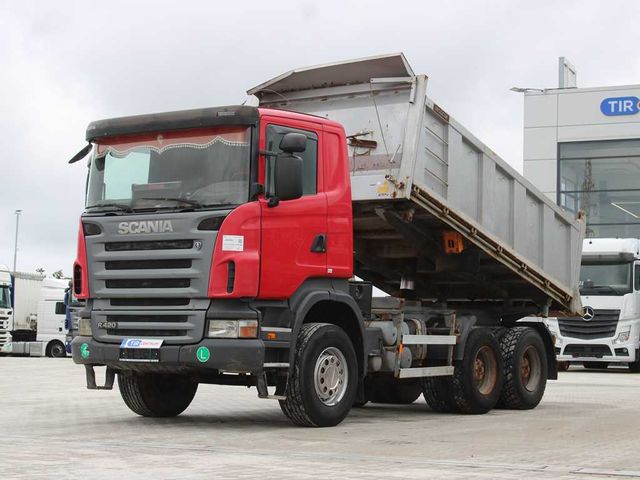 Scania R 420 CB 6X4 ,THREE-SIDED,EURO 4,RETARDER,13m³