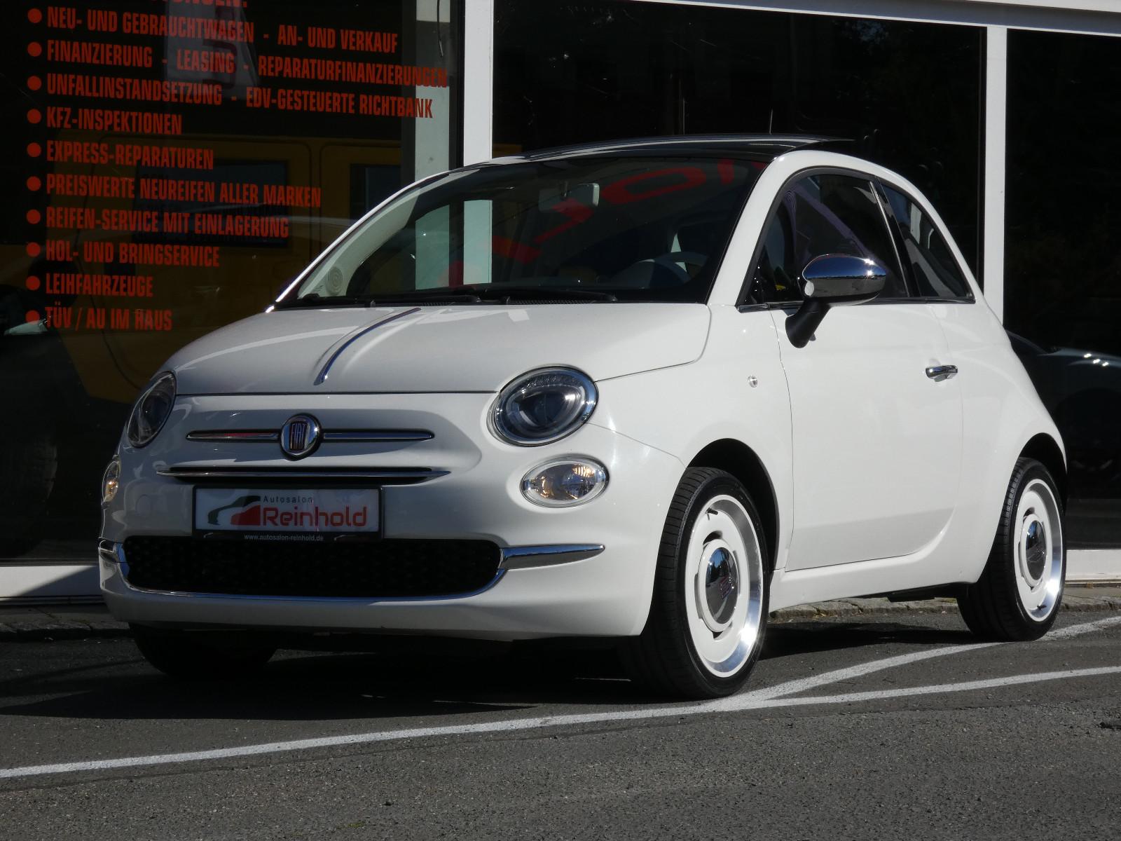 Fiat 500 Anniversario Glas-Schiebedach LED NAVI PDC