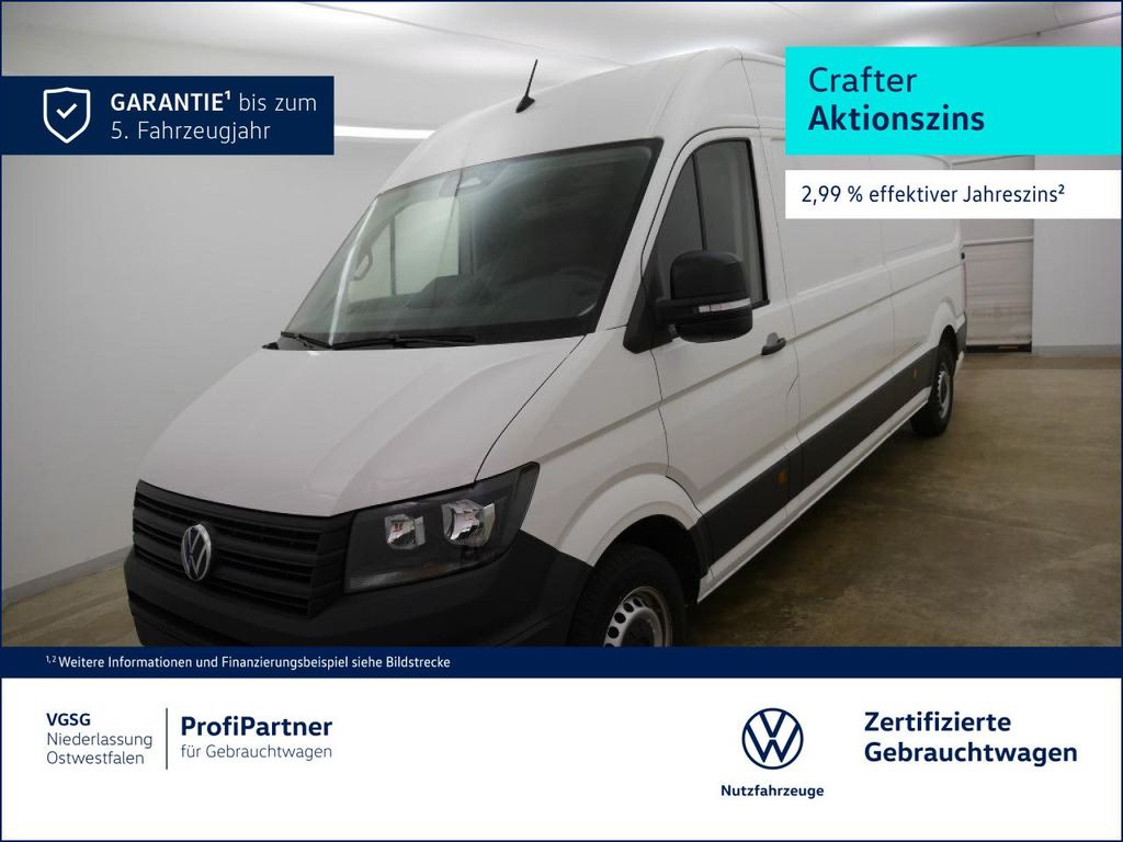 Volkswagen Crafter Kasten lang Navi Rear View vorber. AHK