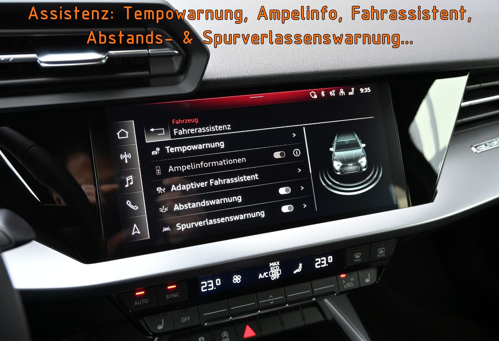 Fahrzeugabbildung Audi A3 40 TDI S tr. quatt. Sportback °ACC°AHK°HEADUP