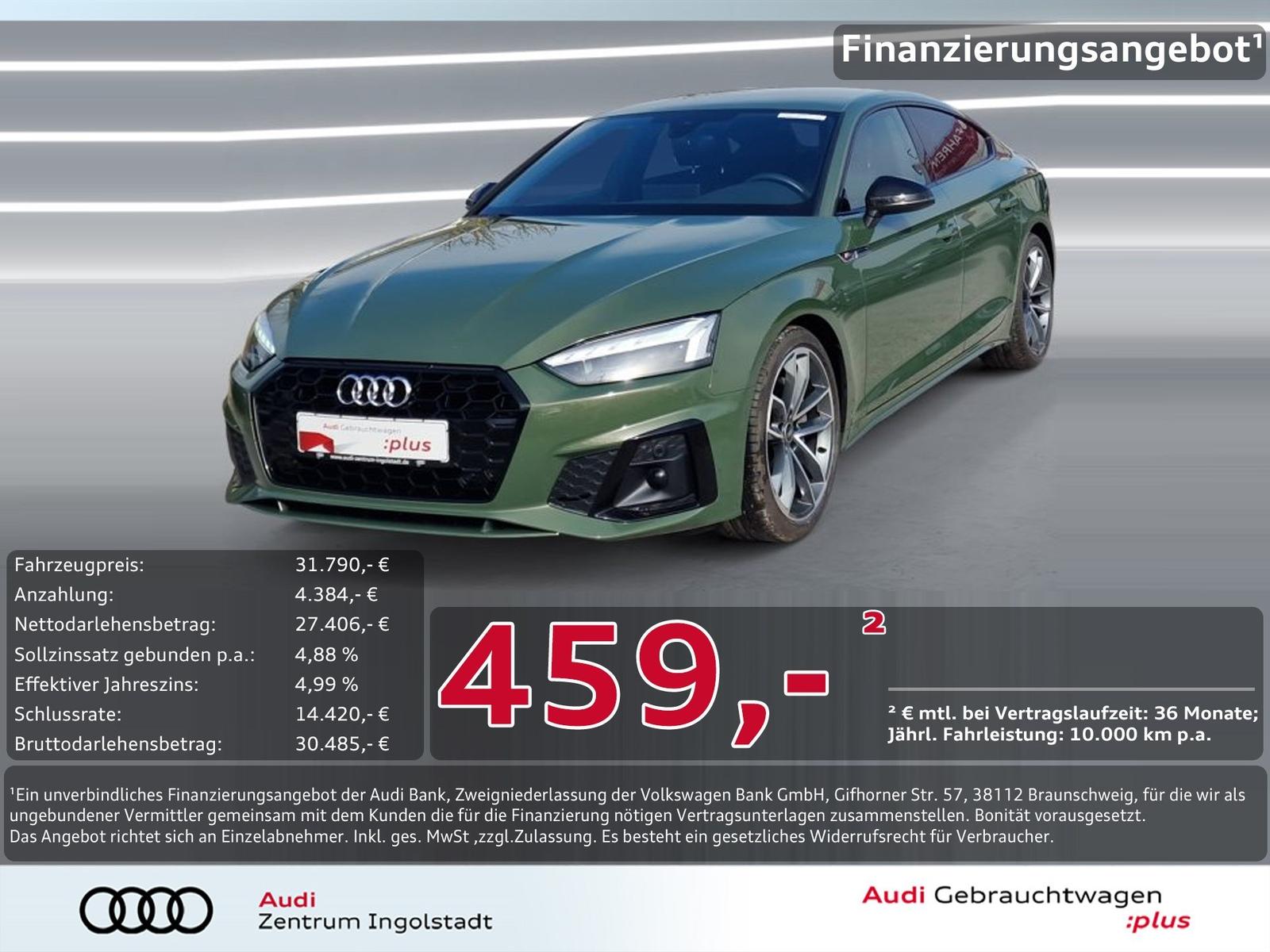 Audi A5 Sportback 40 TDI S line MATRIX Kamera ACC 19"
