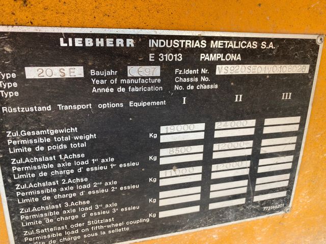 Liebherr 20 SE Turmdrehkran