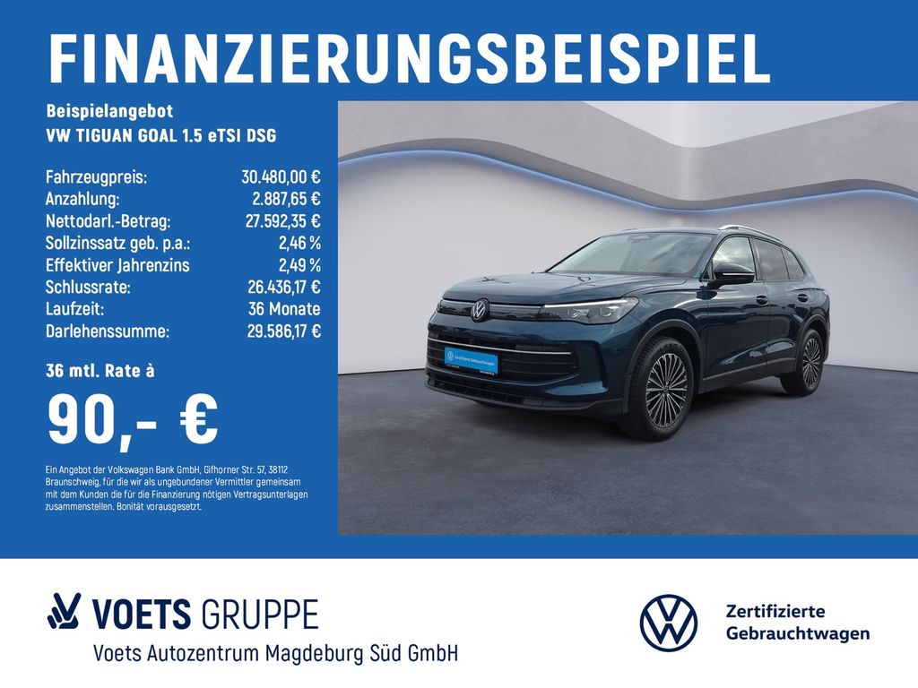 TIGUAN GOAL 1.5 eTSI DSG LED PLUS+NAVI+AHK+AREA