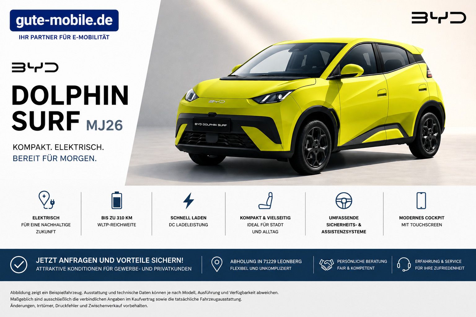 BYD Dolphin Surf MJ2026 Comfort | Vorlauffahrzeug imagem 2