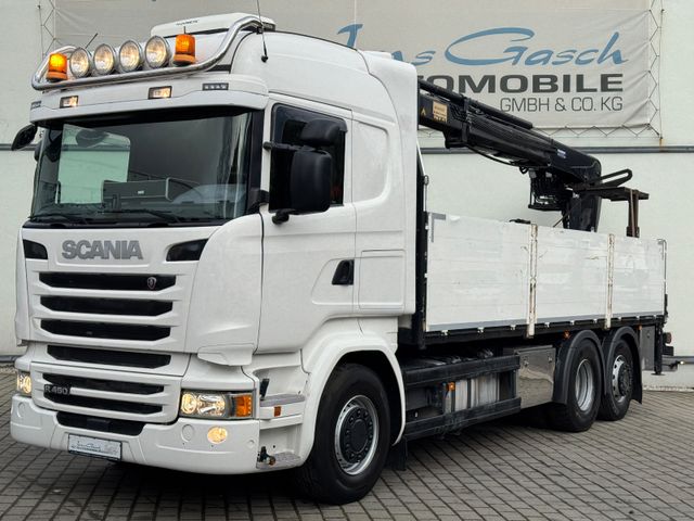 Scania R 450 (Euro 6) 6x2 "Retarder/2xKLA"Pritsche/Kran