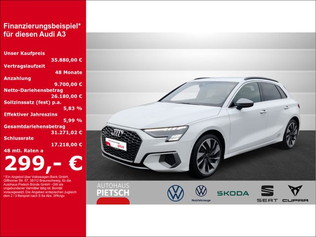 Audi A3 Sportback 40 TDI quattro S line B&O ACC