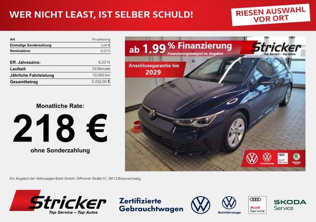 Volkswagen Golf Life 2.0TDI DSG 218,-ohne Anzahlung AHK Tra