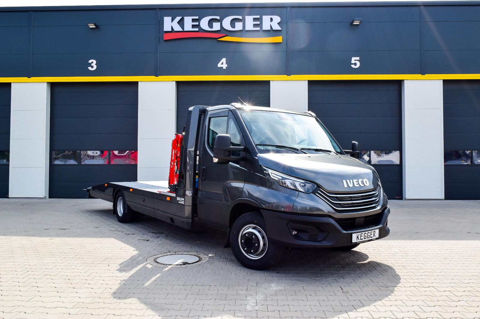 Iveco Daily 70C21  Autotransporter mit KRAN KEGGER